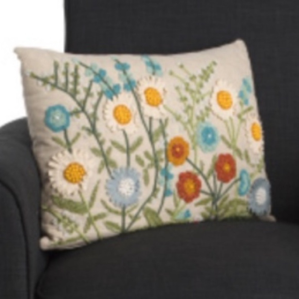 Absolutely Gorgeous! MAGASCHONI HOME Hand Beaded Embroidered Pillow Zipper Case